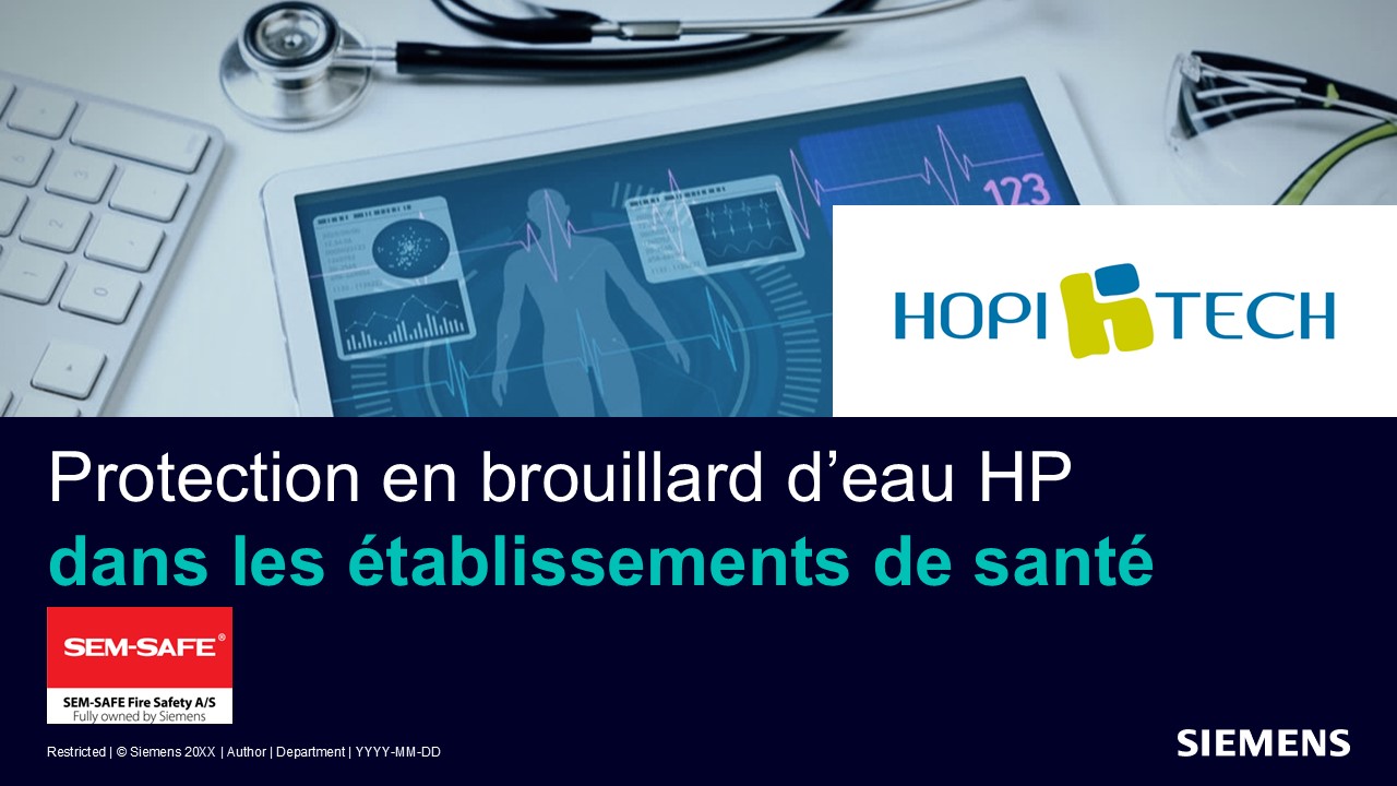 Retour d'expérience Hospitalier en solution brouillard d'eau