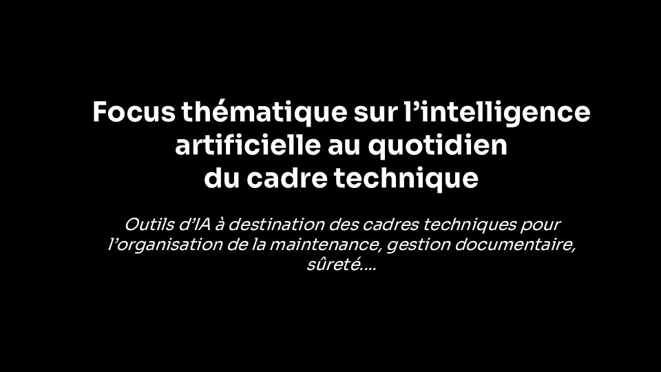 Focus thématique sur l'intelligence artificielle au quotidien