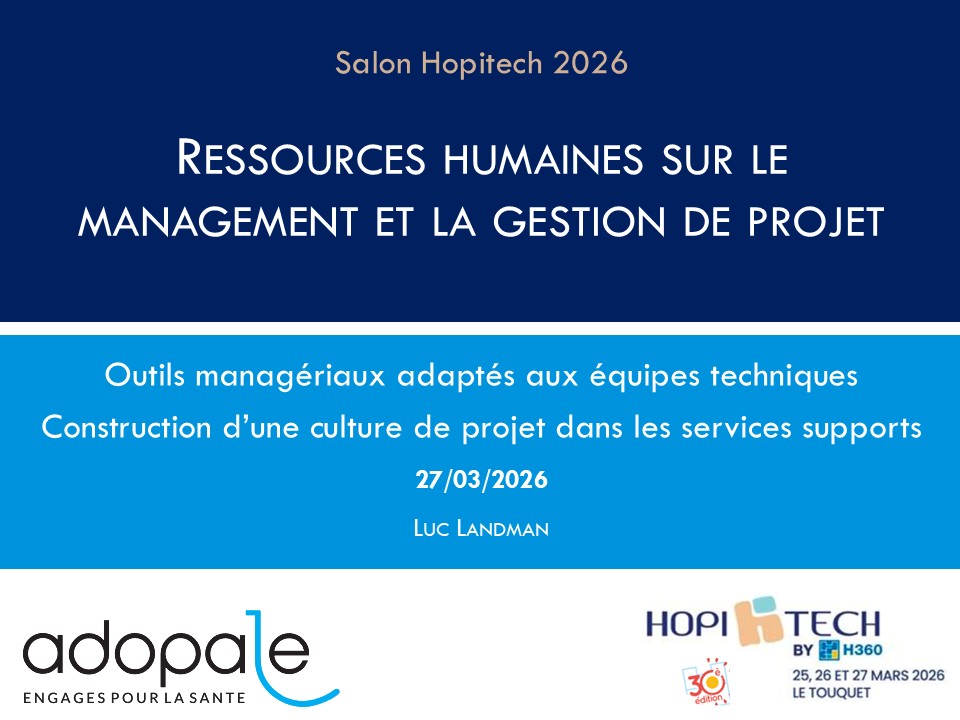 ADOPALE : Ressources humaines sur le management et la gestion de projet